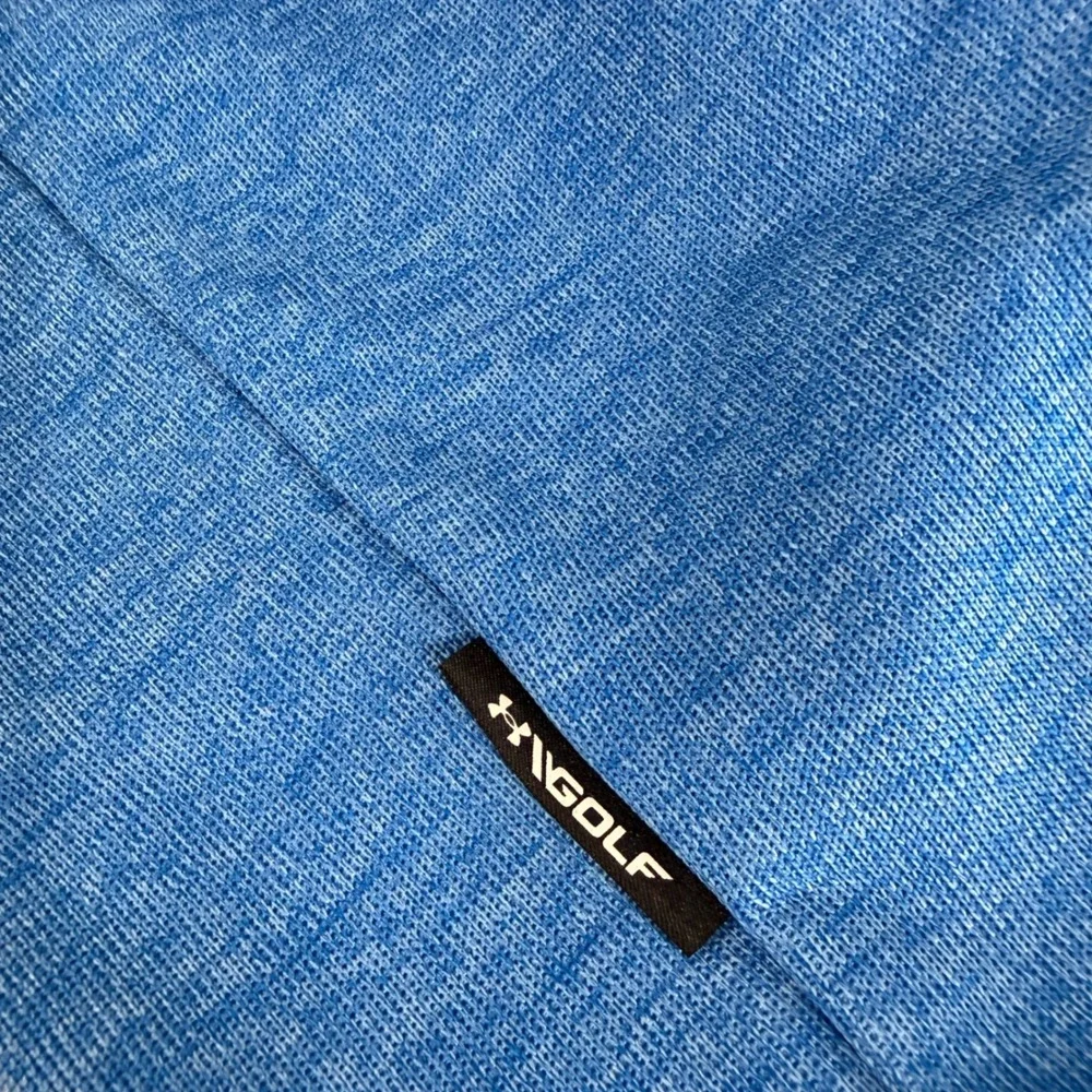 NEW Under Armour UA Drive SweaterFleece Mens 2XL Pullover Blue Heathered 1/4 Zip